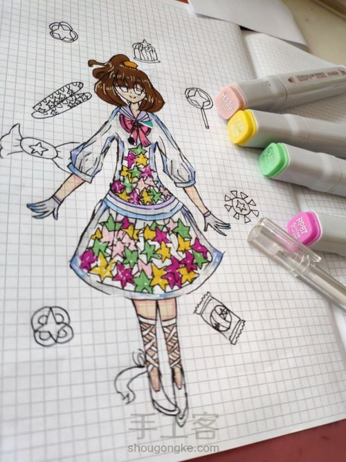 第五人格——杂技演员の星星糖 拟人 第4步