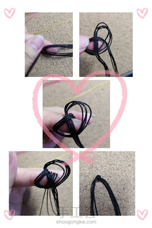 璐川手绳记之--桃花劫19号戒指圈 第1步