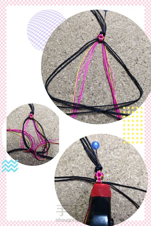 璐川手绳记之--桃花劫19号戒指圈 第6步