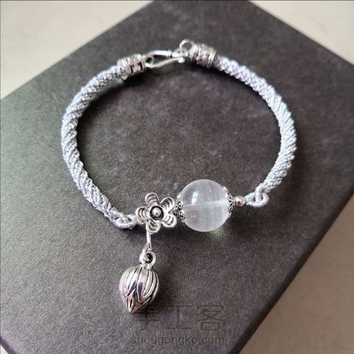 【原创】踏雪—白幽灵水晶编织手链 第1步