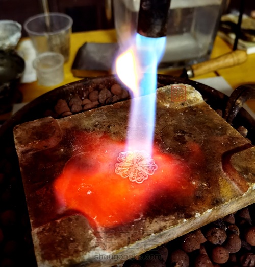 【花丝镶嵌】花见溪初级课程学员毕业作品—鹤翔九皋 第4步