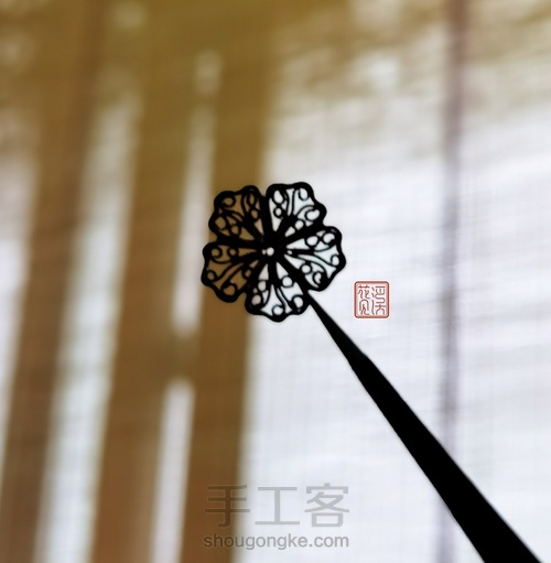 【花丝镶嵌】花见溪初级课程学员毕业作品—鹤翔九皋 第6步