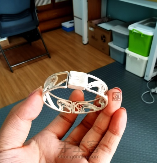 【花丝镶嵌】花见溪初级课程学员毕业作品—鹤翔九皋 第15步