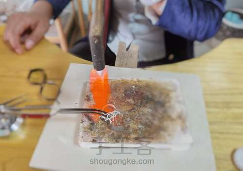 【宝石镶嵌戒指】花见溪原创金工基础课程（学员习作） 第2步