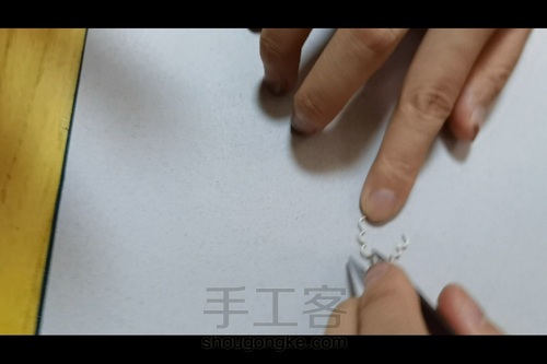 【创意金工】花见溪金工基础多色设计综合创意立体镶嵌手镯 第4步