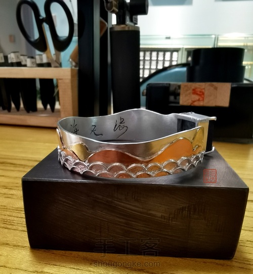 【创意金工】花见溪金工基础多色设计综合创意立体镶嵌手镯 第10步