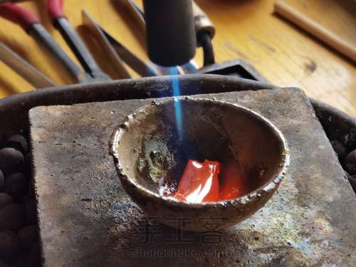 【创意金工】多技法组合嵌宝戒指 第1步