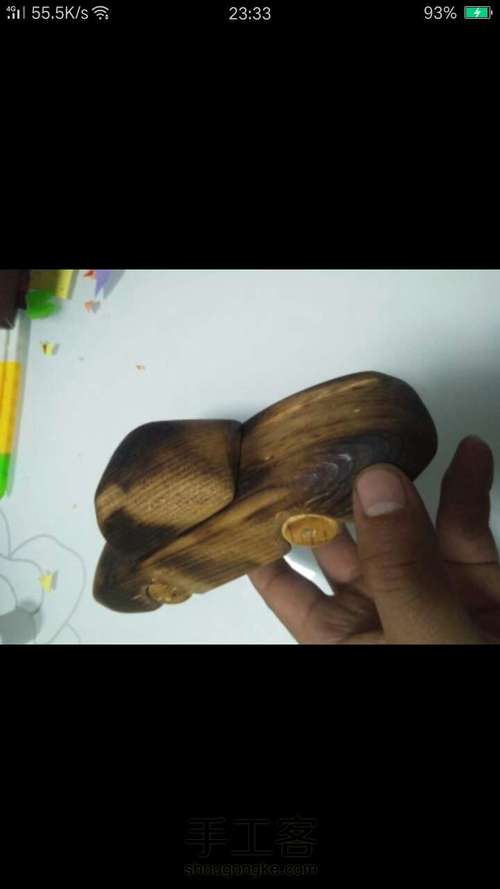 【原创】亲手给孩子做个木工玩具2法拉利 第17步