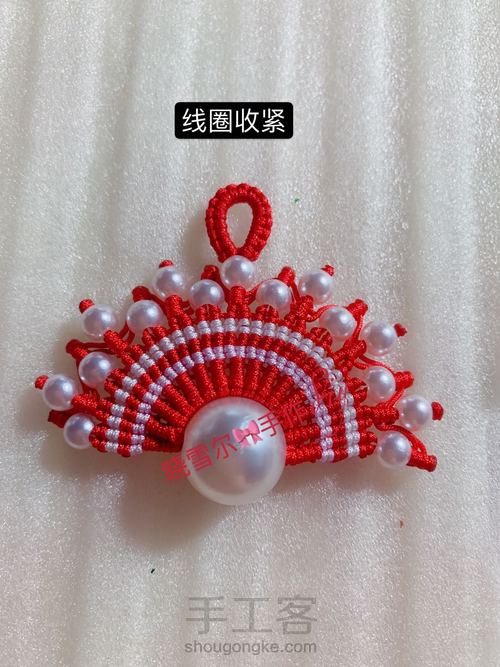 凤冠另一种图解编织教程 第40步