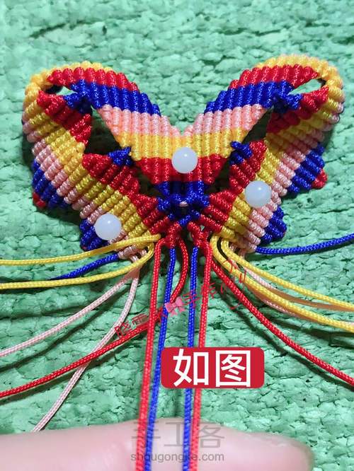 蝴蝶🦋流苏图解 第31步