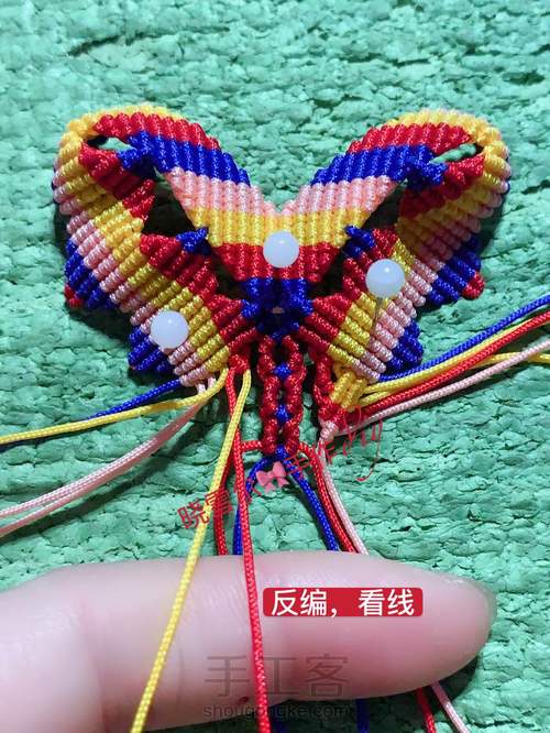 蝴蝶🦋流苏图解 第44步