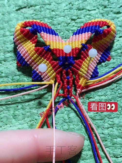 蝴蝶🦋流苏图解 第49步