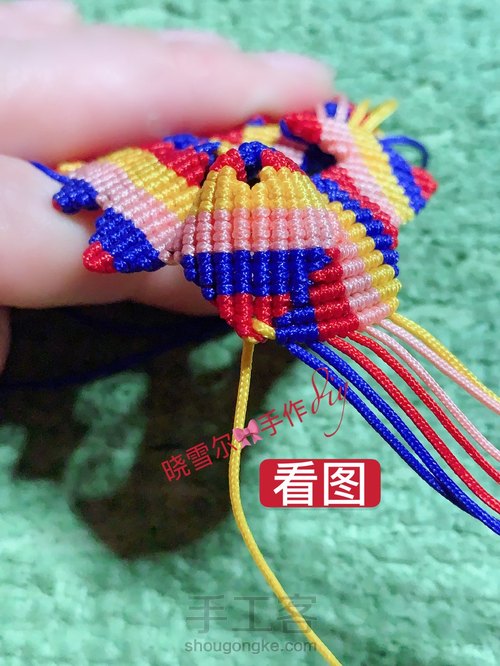 蝴蝶🦋流苏图解 第82步