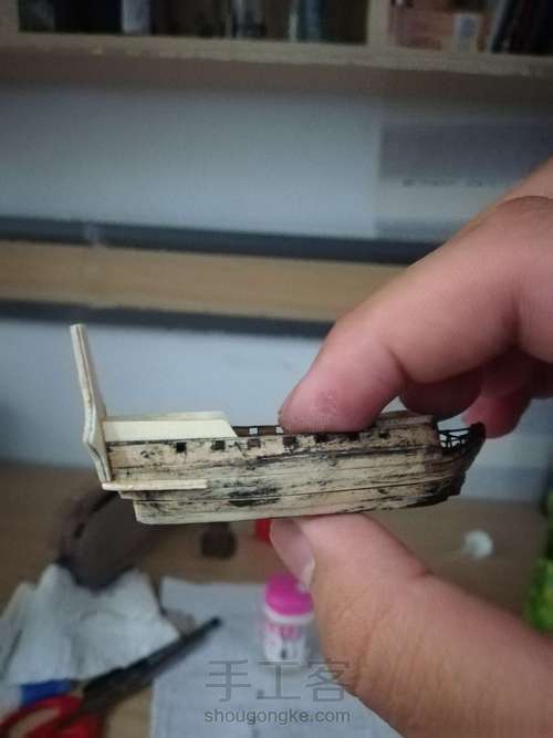 安妮女王复仇号瓶中船加勒比海盗系列 第5步