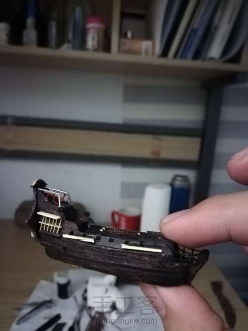 安妮女王复仇号瓶中船加勒比海盗系列 第10步