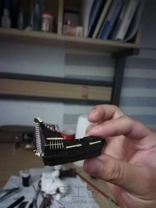 安妮女王复仇号瓶中船加勒比海盗系列 第11步