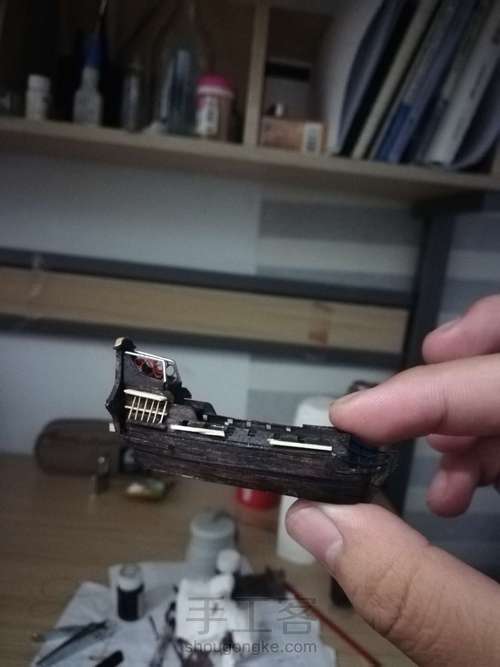 安妮女王复仇号瓶中船加勒比海盗系列 第12步