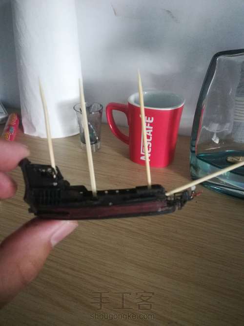 安妮女王复仇号瓶中船加勒比海盗系列 第15步