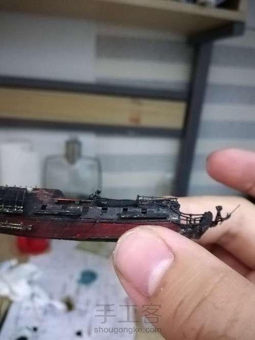 安妮女王复仇号瓶中船加勒比海盗系列 第17步