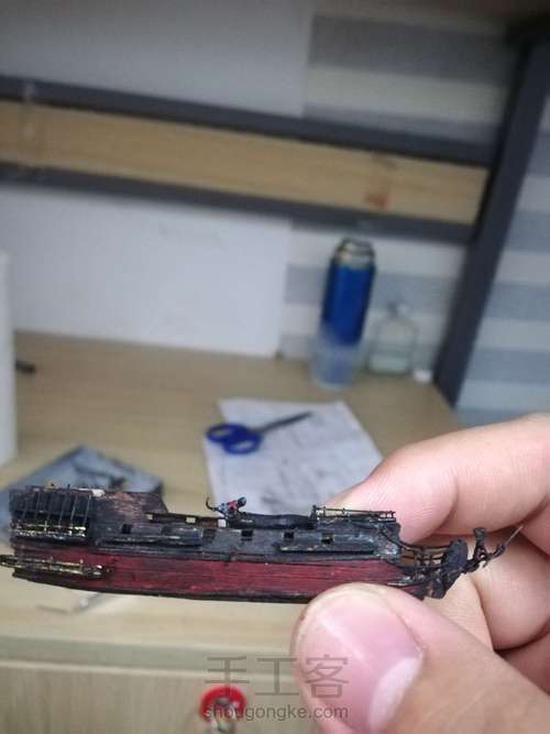 安妮女王复仇号瓶中船加勒比海盗系列 第19步