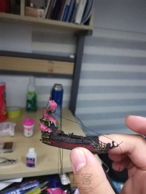 安妮女王复仇号瓶中船加勒比海盗系列 第20步