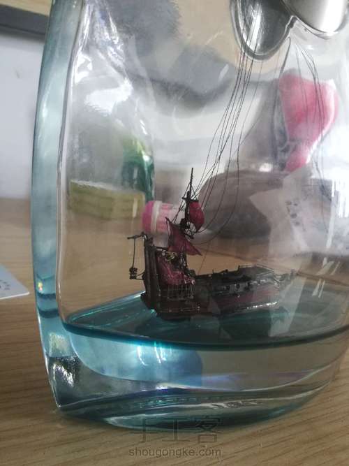 安妮女王复仇号瓶中船加勒比海盗系列 第22步