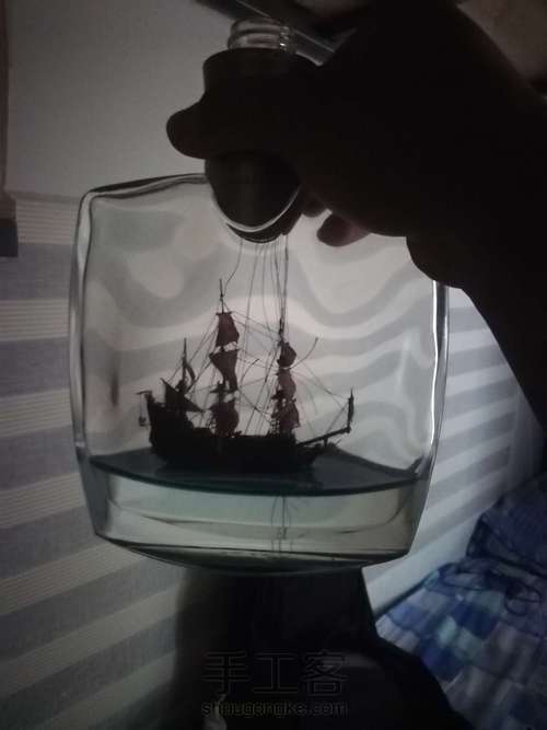 安妮女王复仇号瓶中船加勒比海盗系列 第24步