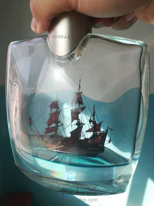 安妮女王复仇号瓶中船加勒比海盗系列 第26步