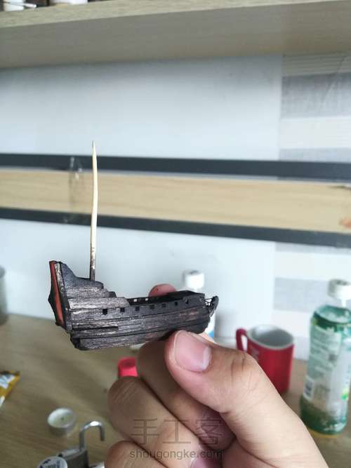 安妮女王复仇号瓶中船加勒比海盗系列 第9步