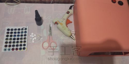 羊毛毡戳戳乐 小布 动物等仿真眼睛玻璃眼片制作教程 第1步