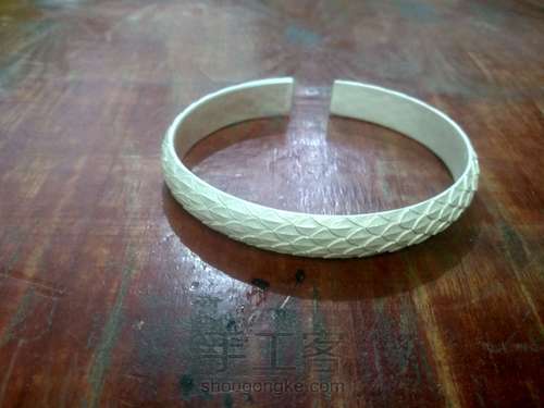 手工錾刻一个龙鳞手镯 第7步