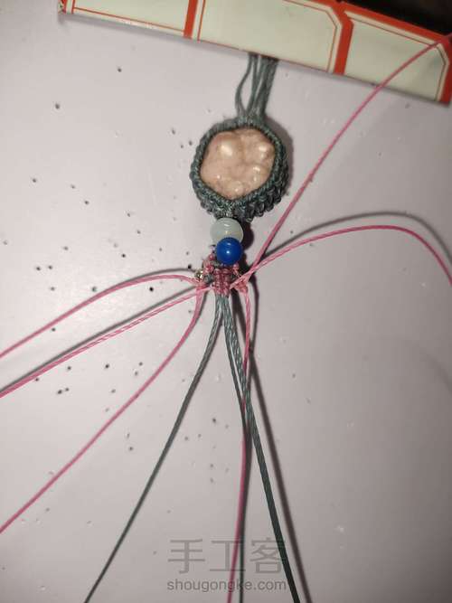 蔷薇猫爪手链 第5步