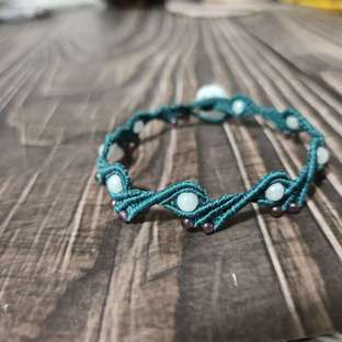 绿之少女花边手环（外网教程）