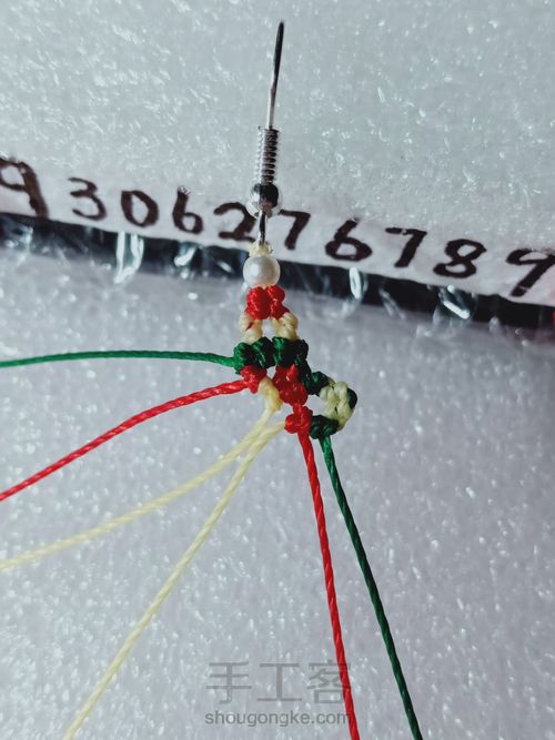 圣诞系耳坠 第12步