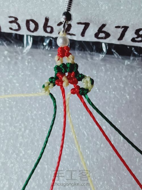 圣诞系耳坠 第15步