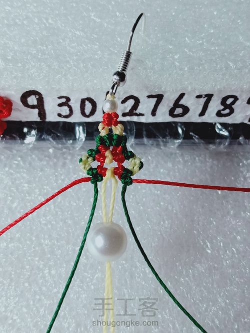 圣诞系耳坠 第19步