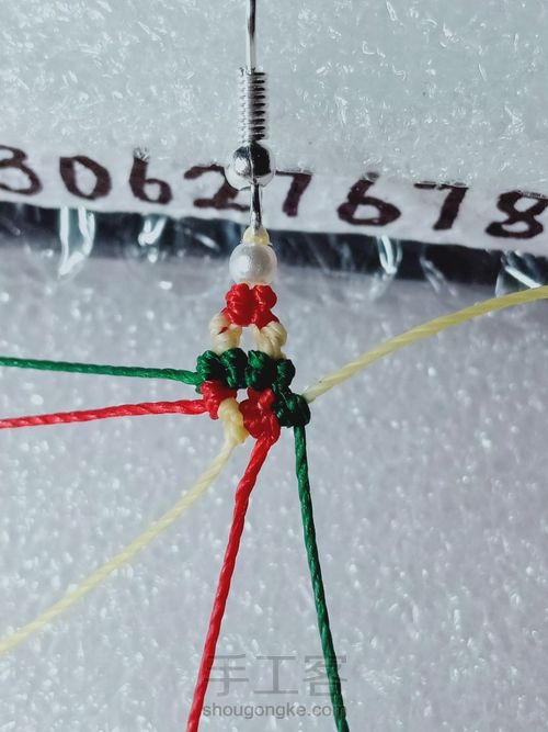 圣诞系耳坠 第9步