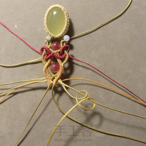 编绳手链——桃妆 第32步