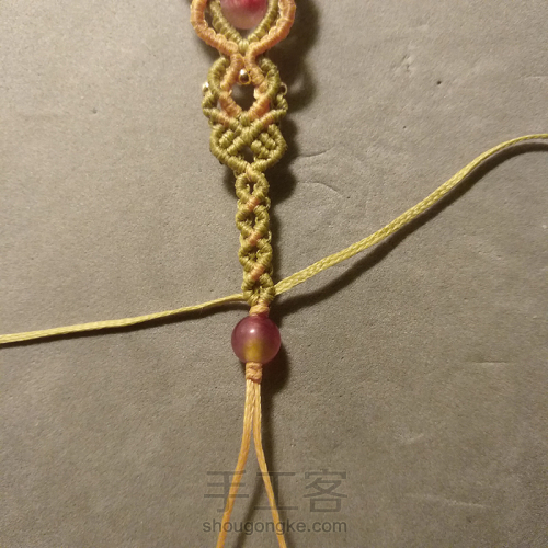 编绳手链——桃妆 第41步