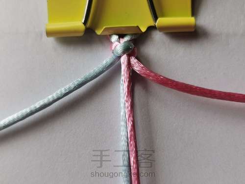 情人锁结手链 第2步