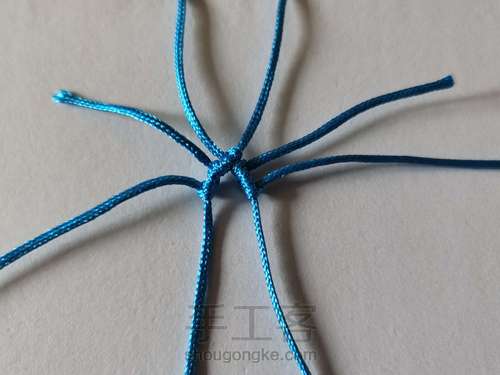 菱形镂空手链 第2步