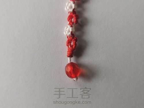 映雪红梅手链 第8步