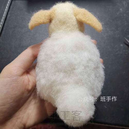 兔子羊毛毡 第13步
