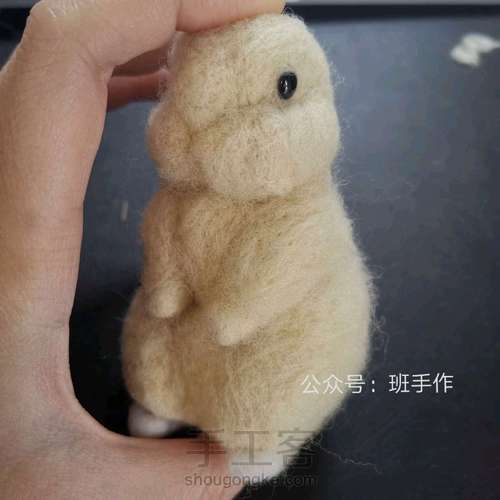兔子羊毛毡 第6步