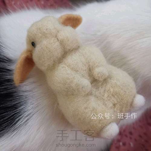 兔子羊毛毡 第7步