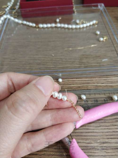 珍珠脚链制作步骤 第3步