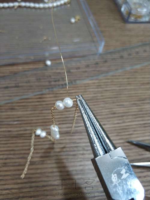 珍珠脚链制作步骤 第6步