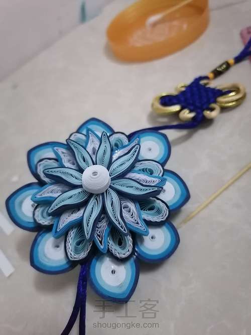 衍纸艺术之汽车挂件 第11步