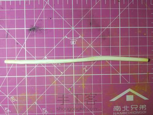 【微缩】软陶炒年糕 第1步