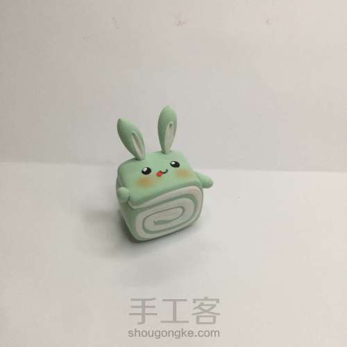 【原创】粘土制作——兔兔甜点系列 第8步